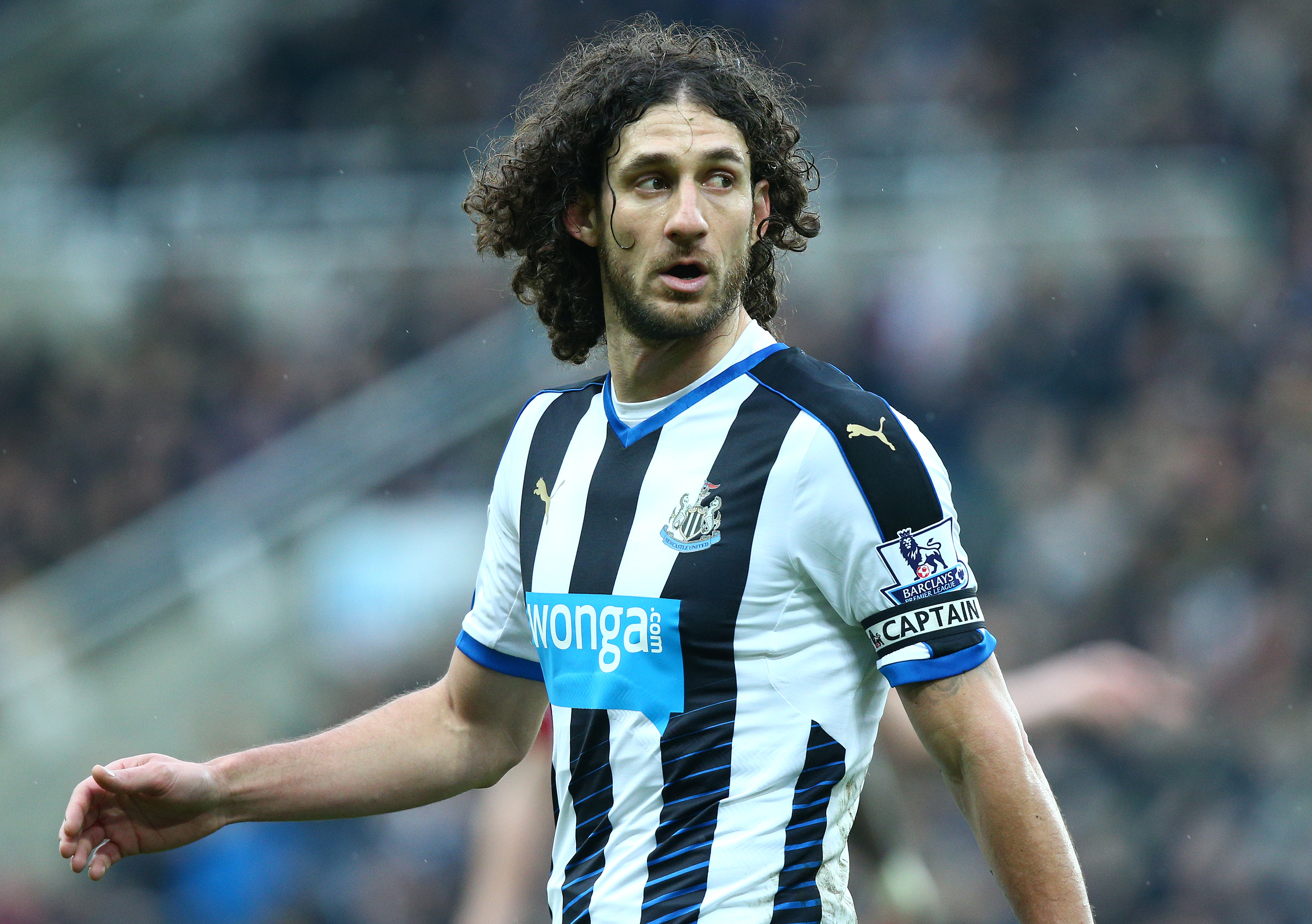 Fabricio Coloccini in action for Newcastle against West Brom in February 2016.