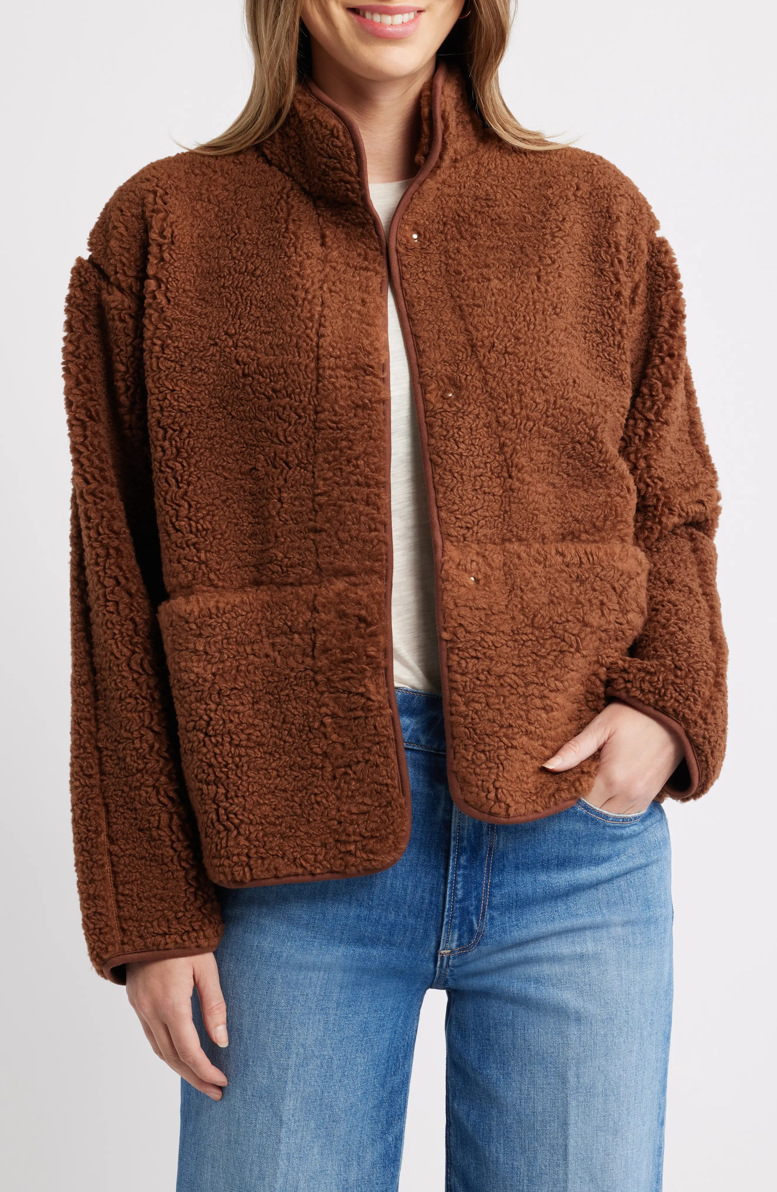 Caslon, Faux Shearling Jacket