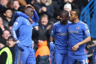 Demba Ba (left) then scored the only goal as Chelsea won the replay 1-0