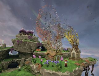 Tethered uses a voxel system to create large-scale effects
