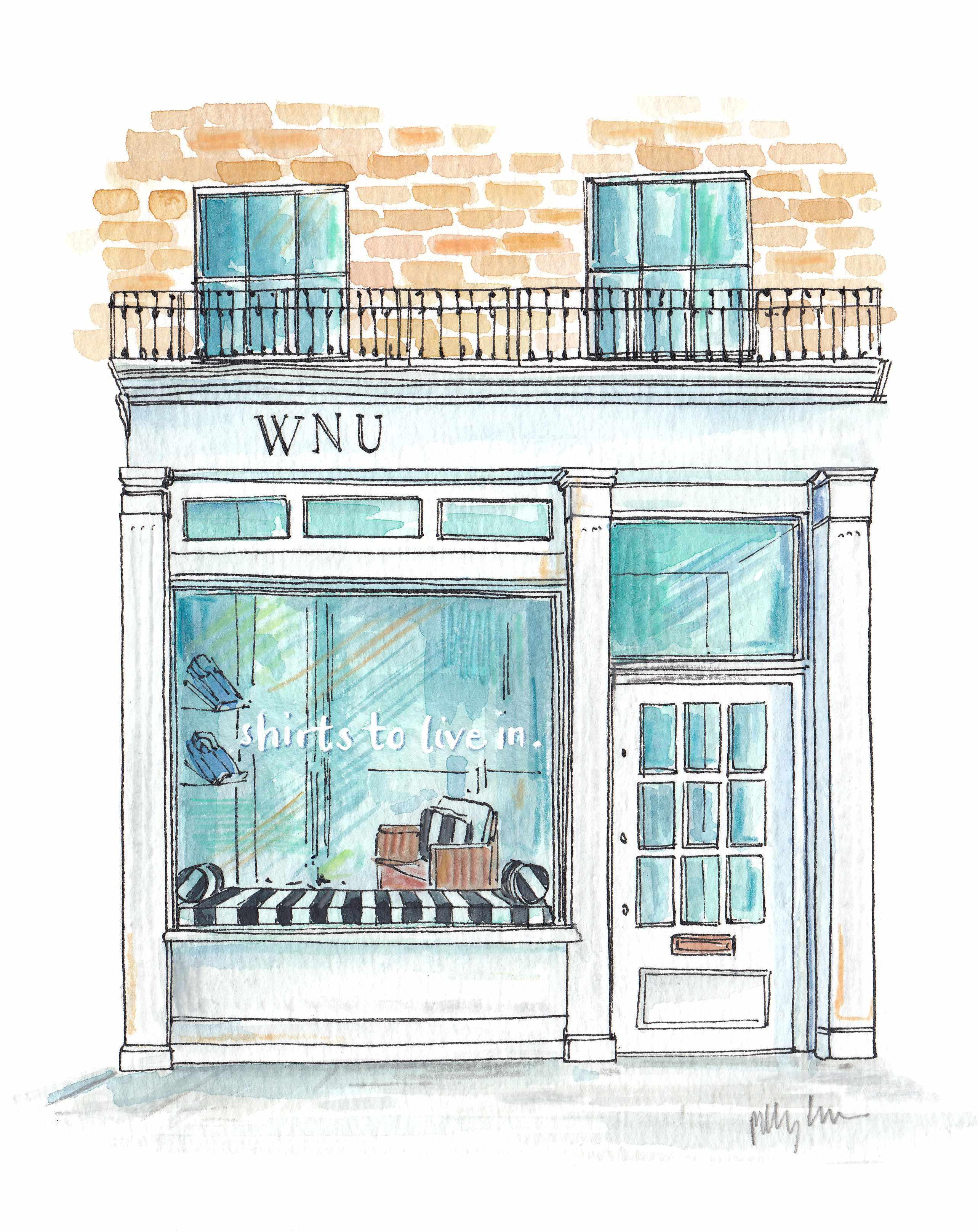 Illustration of With Nothing Underneath on Elizabeth St