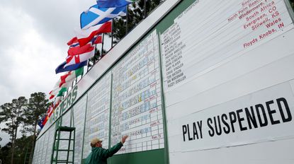 Play suspended Masters