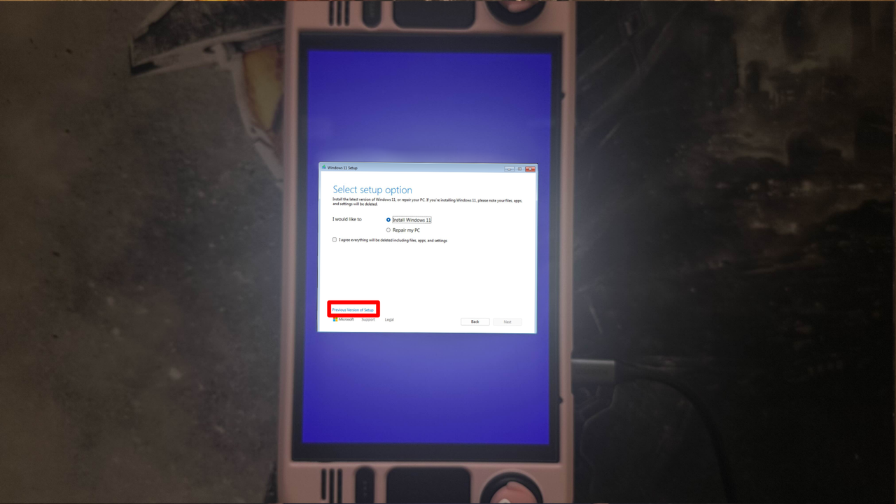 Steam Deck installing Windows