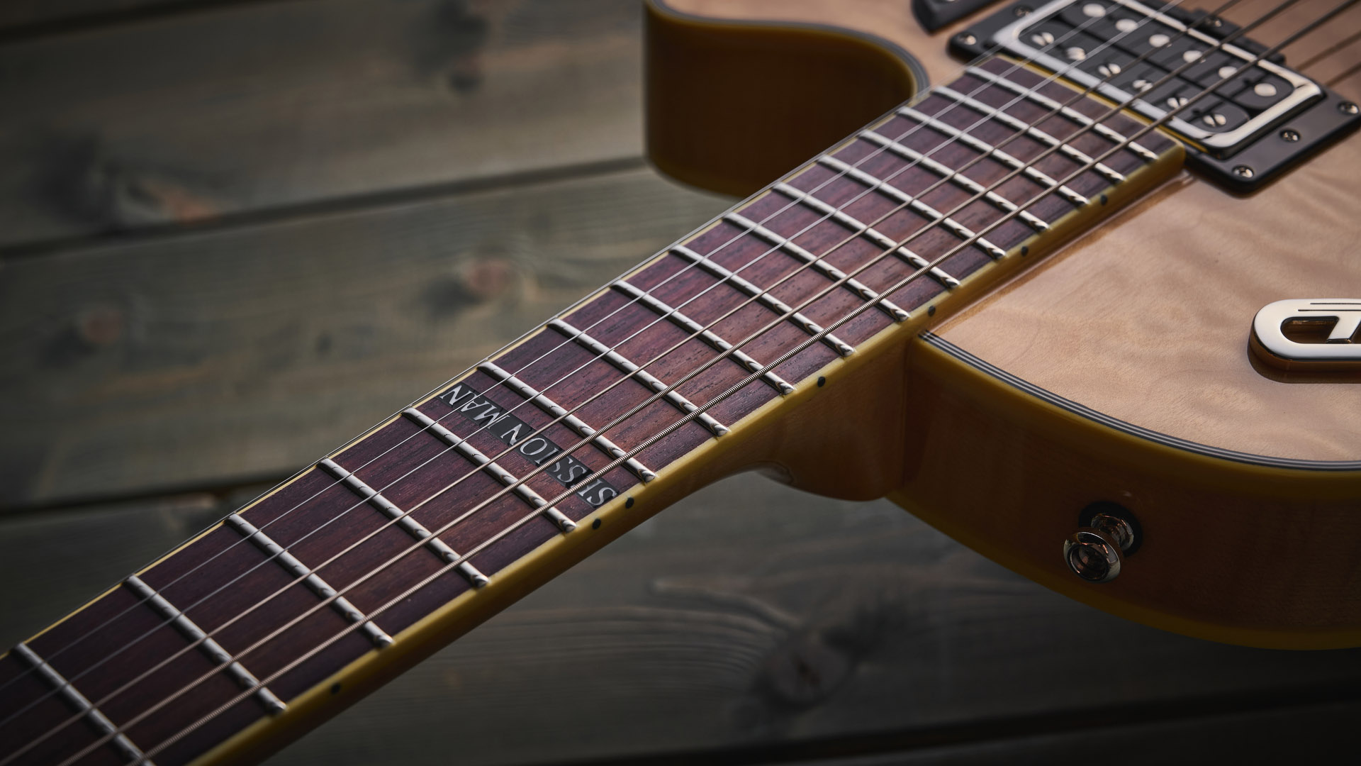 Duesenberg Alliance Series Tom Bukovac: the new semi-hollow signature model is a stunning singlecut with a quilted maple build in a natural finish.