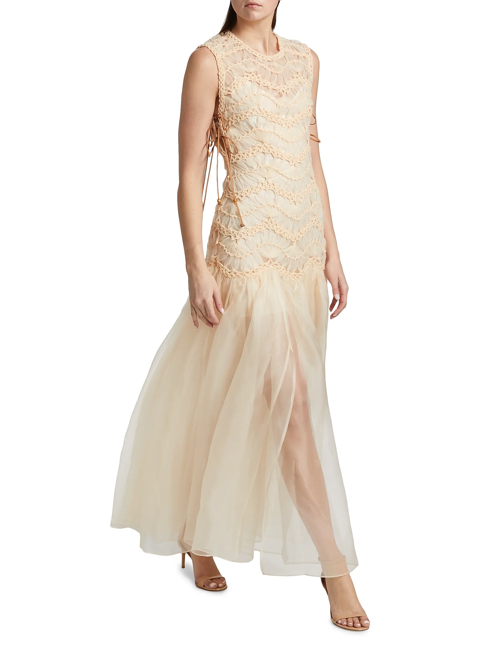 Illuminate Macram&amp;eacute; Maxi Dress