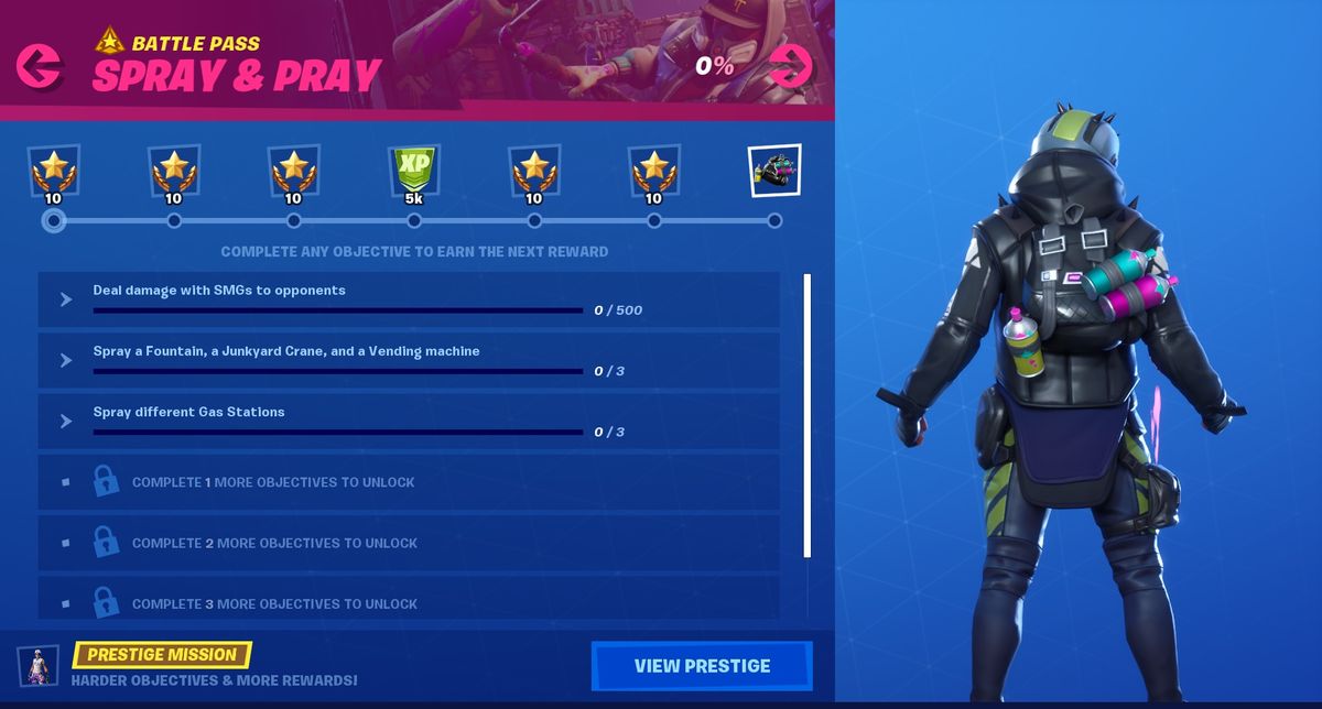 Fortnite Spray and Pray mission guide all challenges and rewards PC
