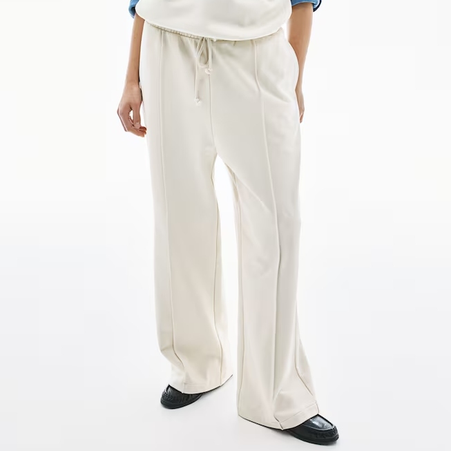 H&M Cream Crease-Leg Joggers