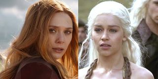 Elizabeth Olsen Scarlet Witch Avengers: Infinity War Emilia Clarke Daenerys Targaryen Game of Throne