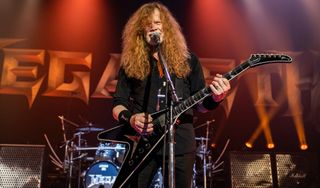 Dave Mustaine performs with Megadeth at the Sentrum Scene in Oslo, Norway on June 5, 2022