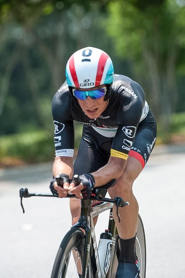 Matthew Busche (Radioshack-Nissan) out on course.