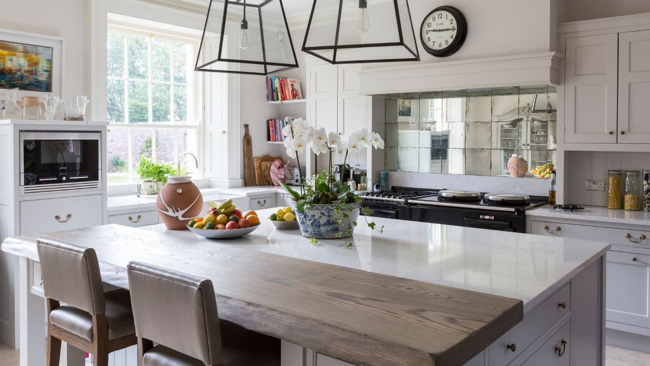 Kitchen island with seating