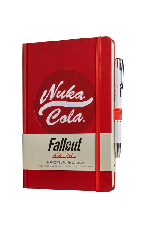Nuka Cola hardcover notebook and pen