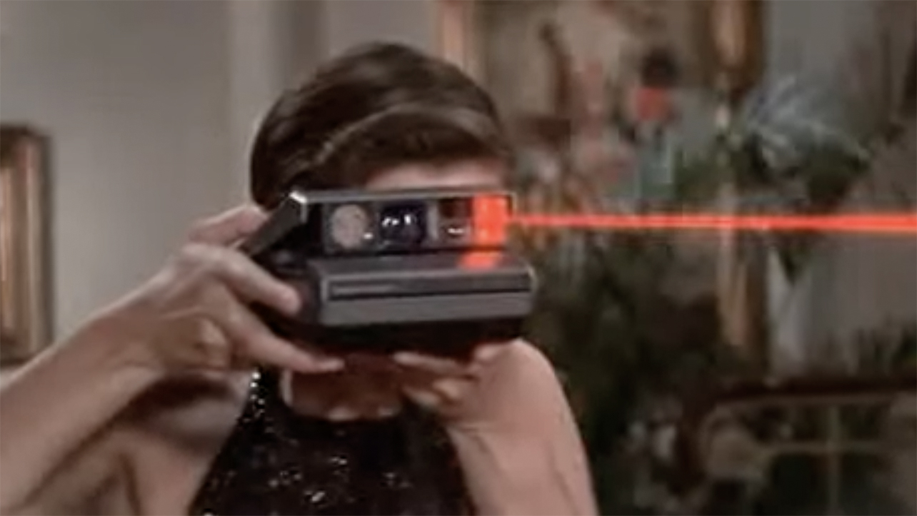 A laser-firing Polaroid Spectra in the James Bond film, Licence To Kill