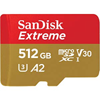 SanDisk 512GB Extreme MicroSDXC UHS-I memory card: £95.99 (was $174.00) - you save £78.01!