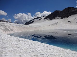 New climate models have shown that if little is done to curb carbon emissions and slow global warming, about 95 percent of the ice volume of the glaciers in the European Alps will be lost by the end of the century.