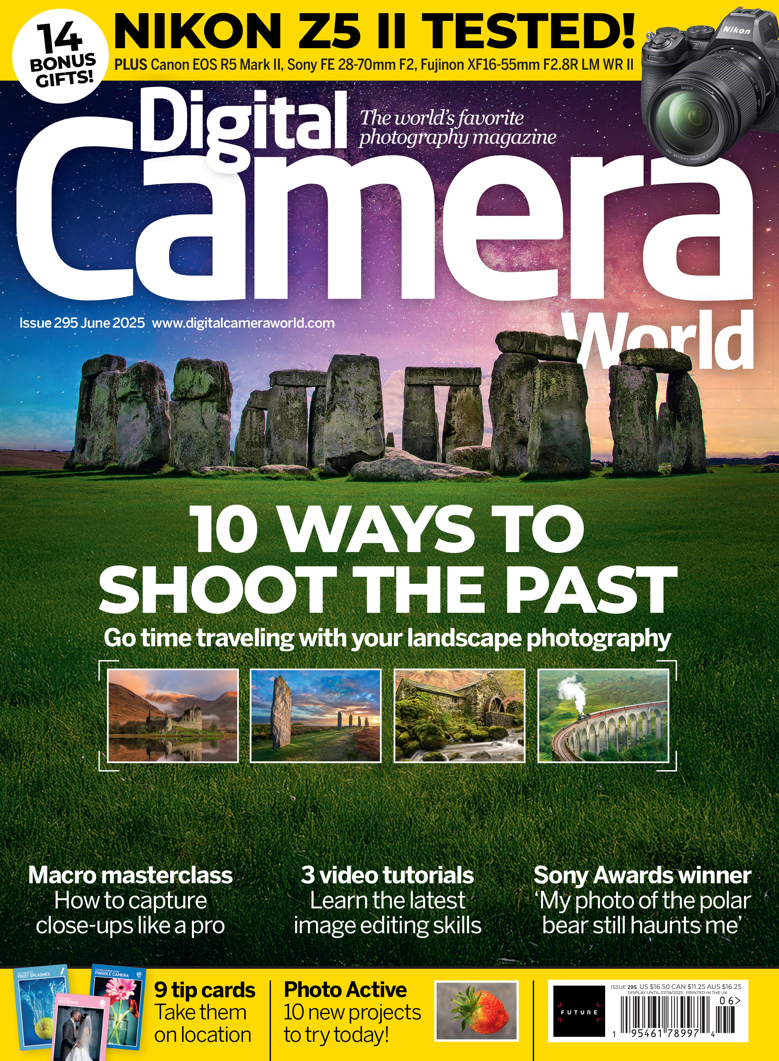 Front cover (export version) of issue 295 (June 2025) of Digital Camera magazine