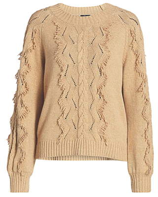 Francis Fringe Cable Knit Sweater