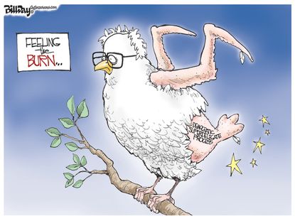 Political Cartoon U.S. Bernie Democrats