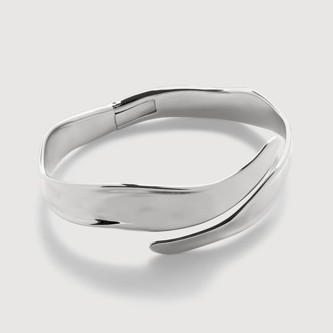 Sterling Silver Wave Wrap Cuff