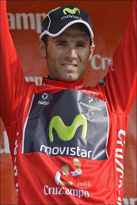 Race leader Alejandro Valverde (Movistar)