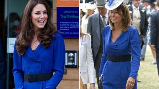 L-Kate Middleton, R-Carole Middleton