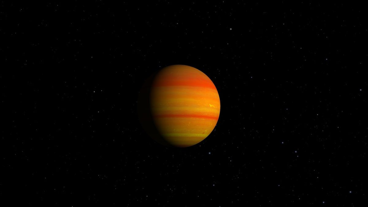 Artist’s impression of exoplanet WASP-127b .