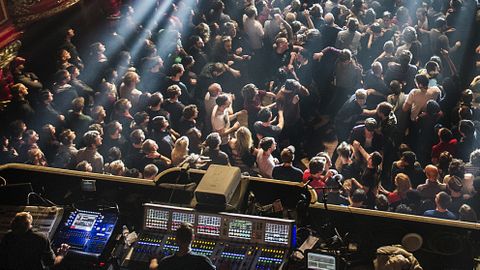 The crowd at a prog gig
