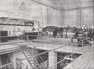 Archival image of E-Werk Luckenwalde Turbine Hall, c. 1920.