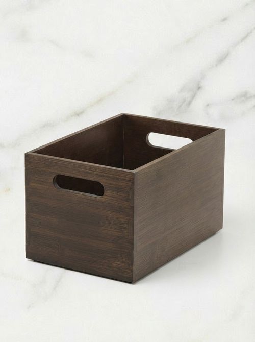 Uppdatera Storage Box - Dark Bamboo 6 &frac14;x9 &frac12;x6 "