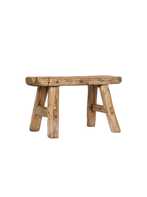 Mini Elm Wood Stool