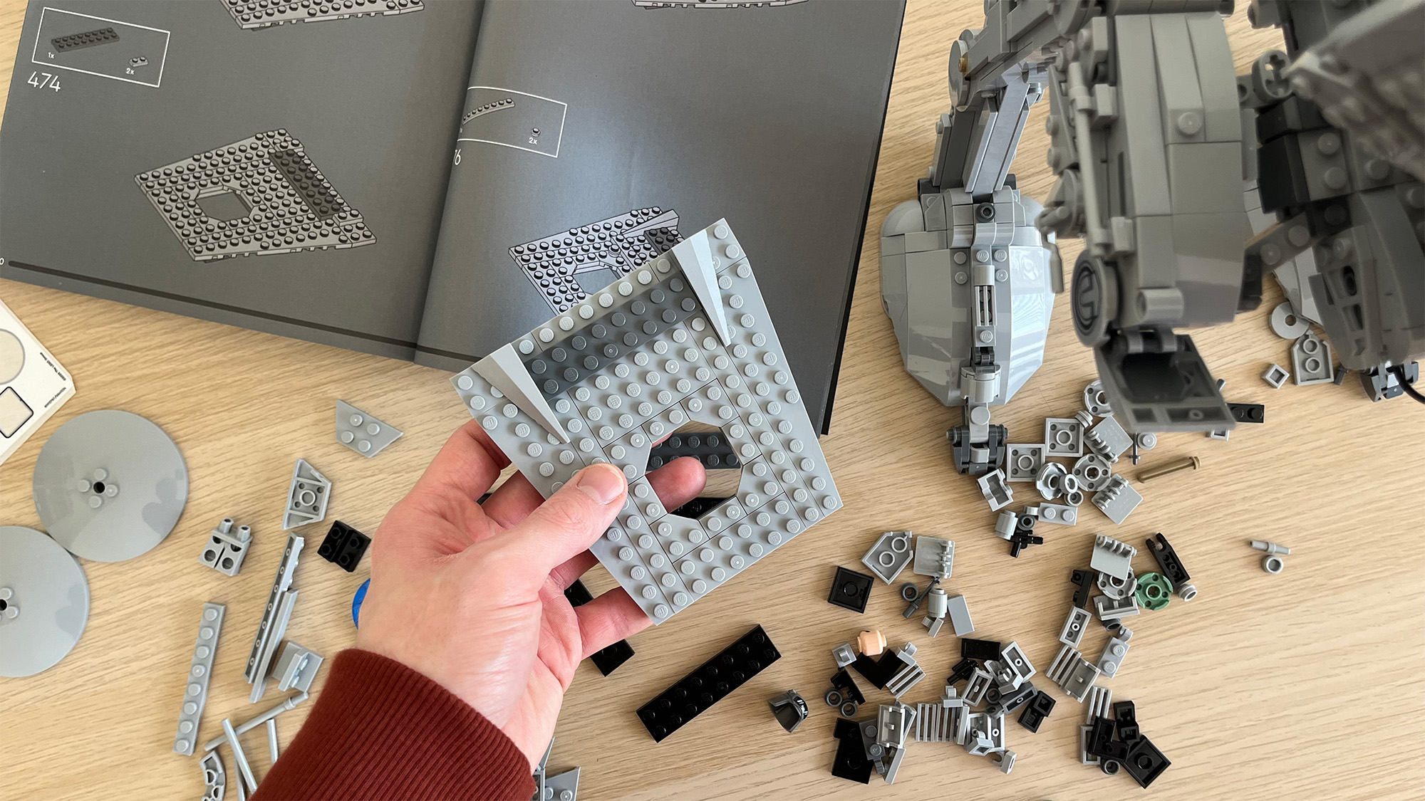 Lego Star Wars AT-ST Walker (75417) being built