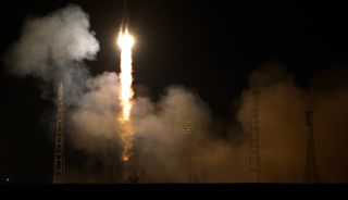 Soyuz Rocket Lifts Off