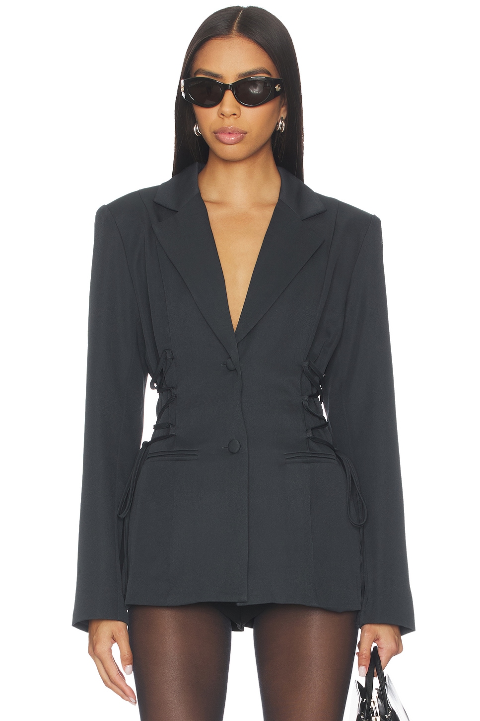 Jennifer Lace Up Blazer