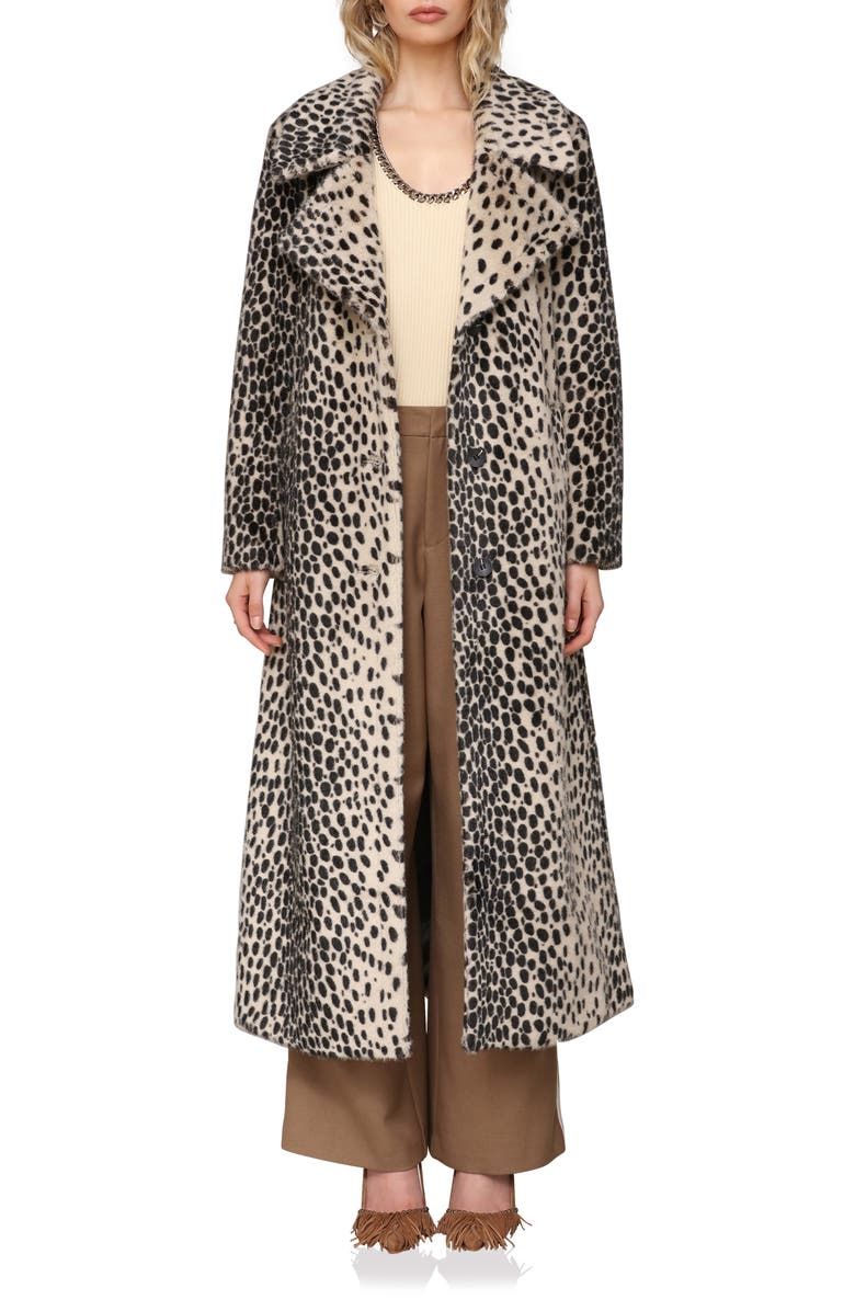 Faux Fur Belted Coat