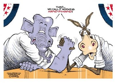 A bipartisan handshake