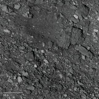 A candidate sample site on asteroid Bennu for NASA's OSIRIS-REx spacecraft.