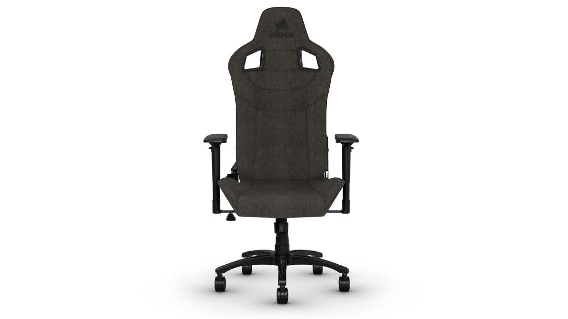 Corsair T3 Rush best gaming chair at an angle on a white background