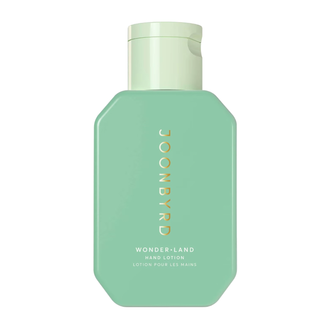 A product shot of the Joonbyrd Limited Wonderland Hand Lotion, on a white background