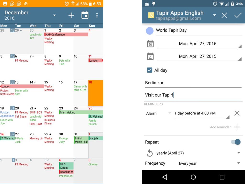 best calendar apps: acalendar