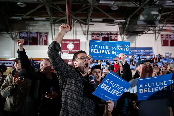 Bernie Sanders supporters.