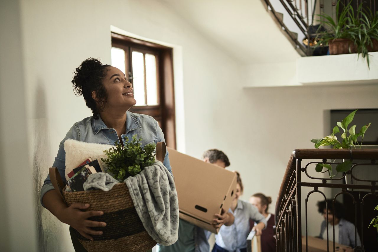 Student moving into new flat 