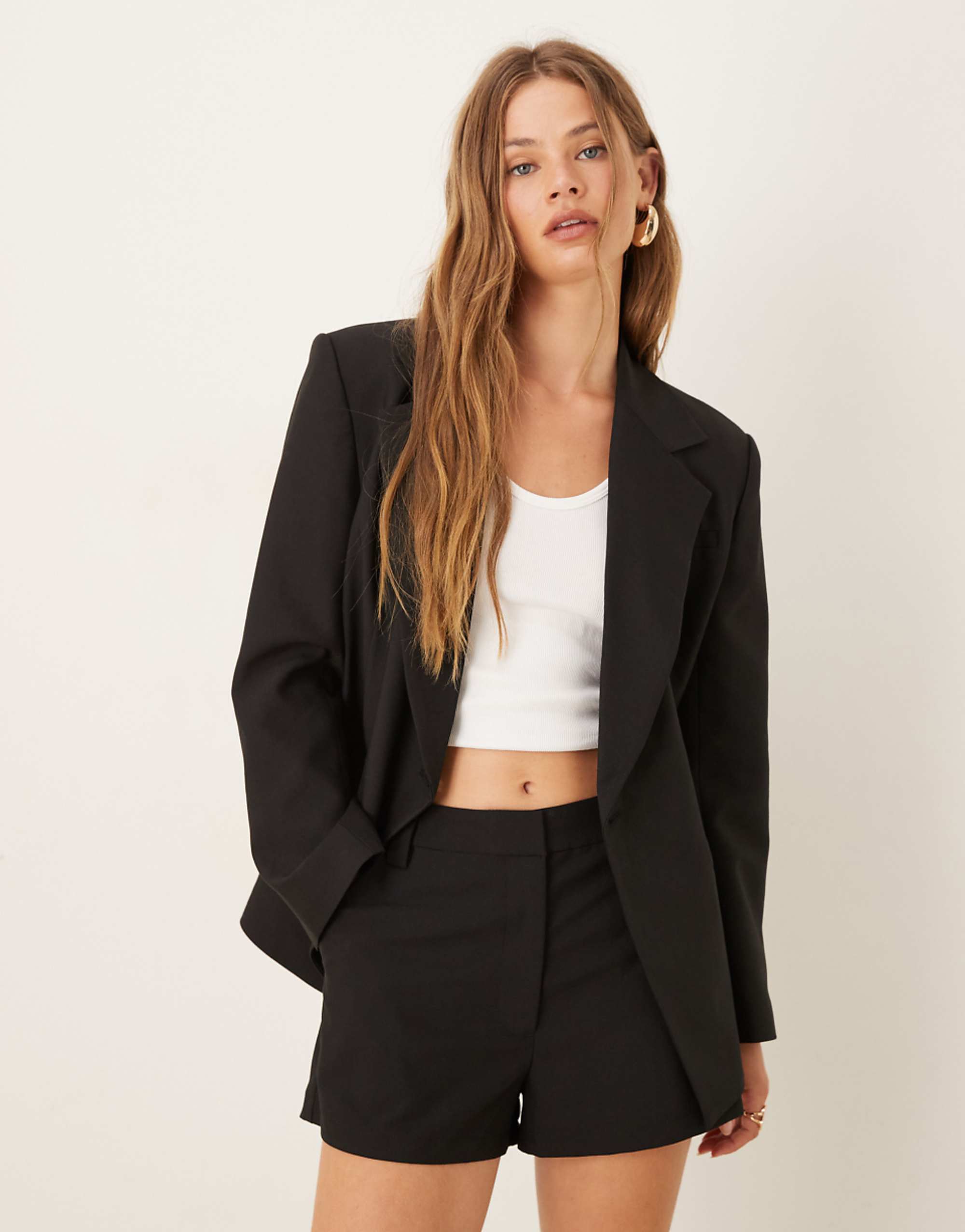 Asos Design Tailored Micro Shorts in Black
