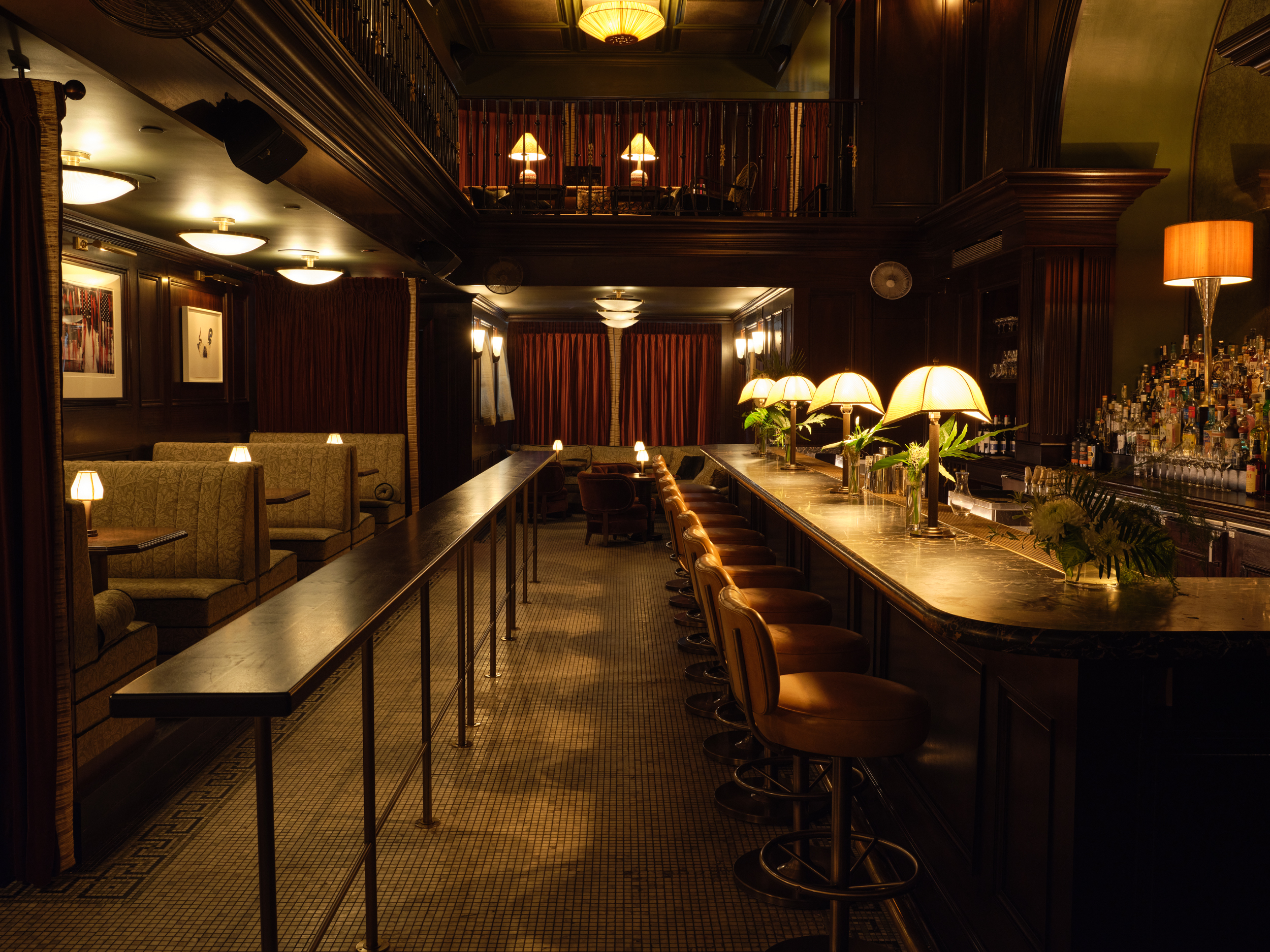 moody and cool, the Little Ned Bar interior at The Ned NoMad