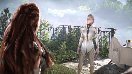 Tilda and Aloy in Horizon Forbidden West