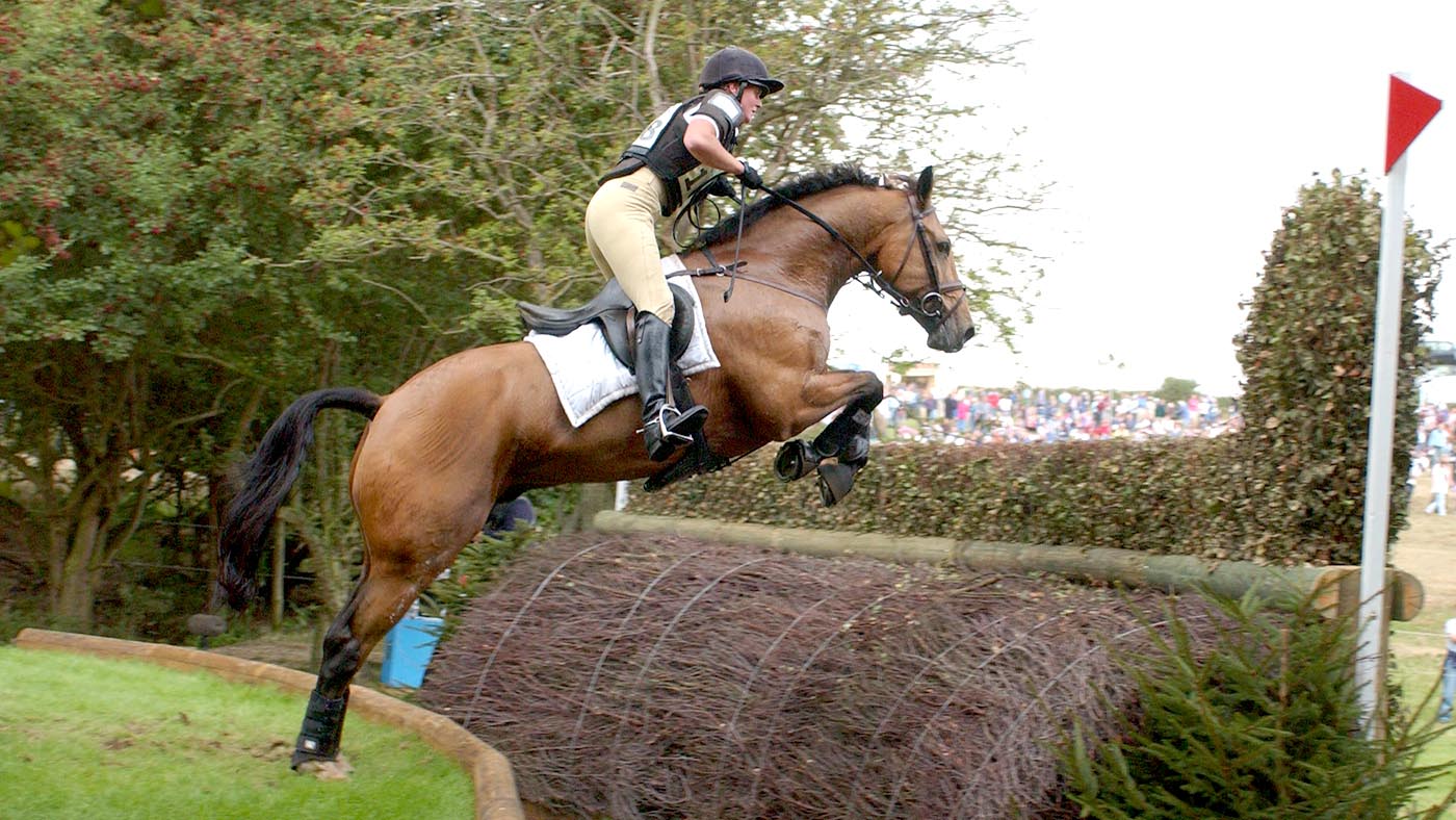 Piggy French on Done To Order at Burghley 2003