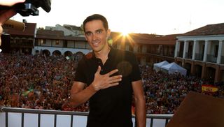 Alberto Contador at the Pinto Town Hall