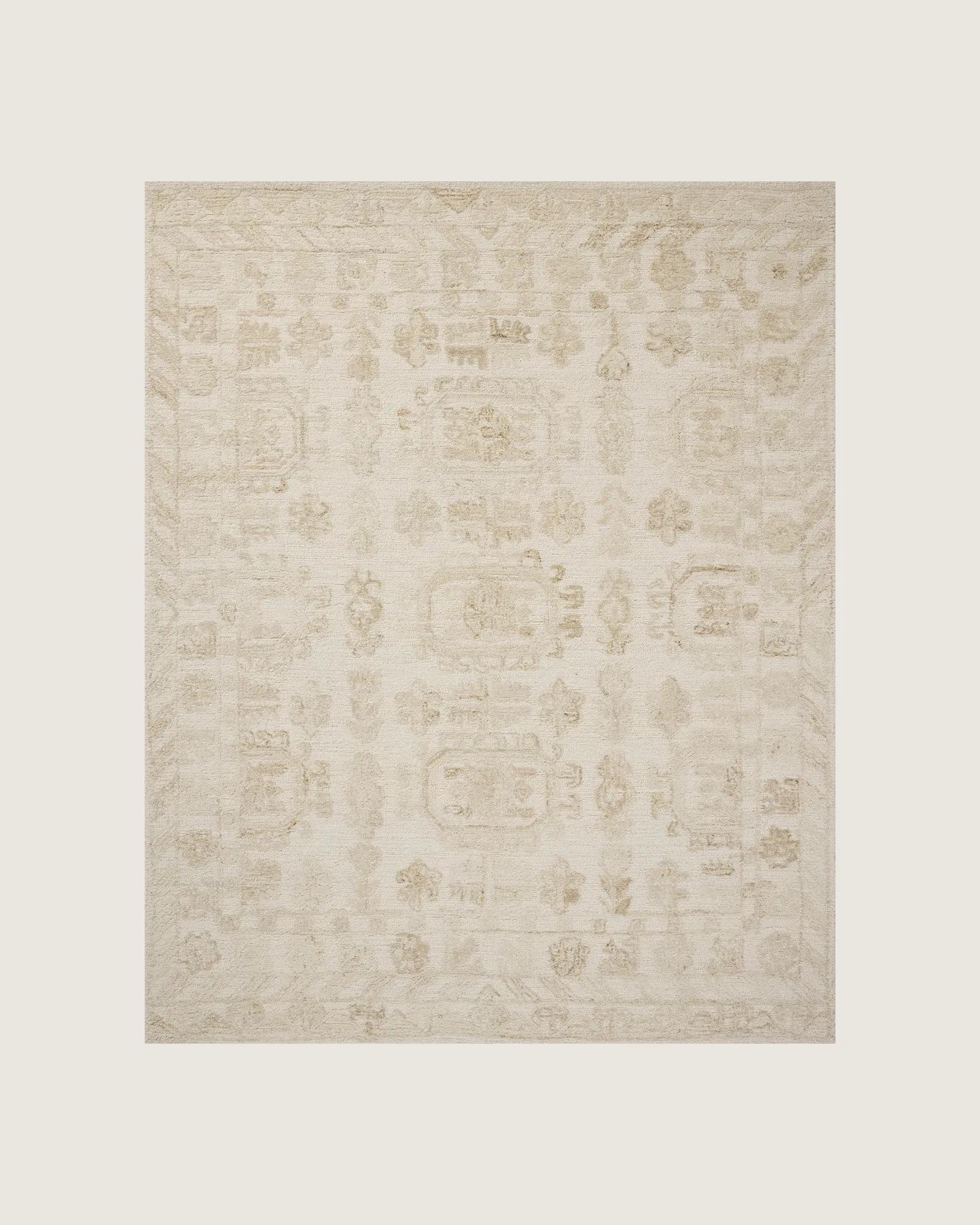 Clara Hand-Tufted Wool Rug - Ivory / Natural 5&amp;amp;apos; 0" X 8&amp;amp;apos; 0"