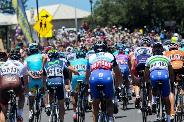 Large crowds were on hand to watch the race