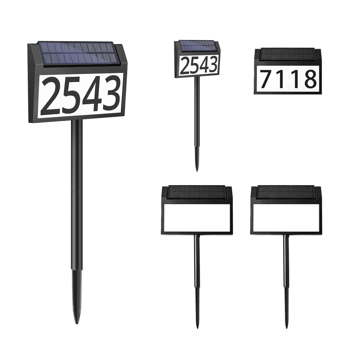 Mr Bryant Xu Super Solar House Numbers for Outside - Outdoor Solar Lighted Address Signs for Houses | Wayfair