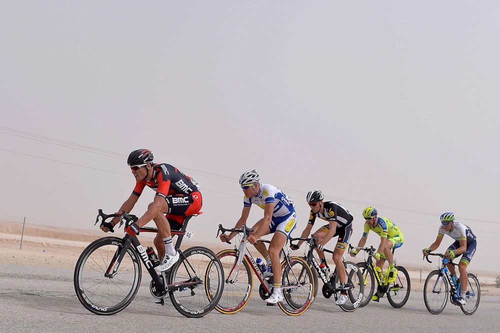 Greg van Avermaet (BMC Racing) leads the breakaway.